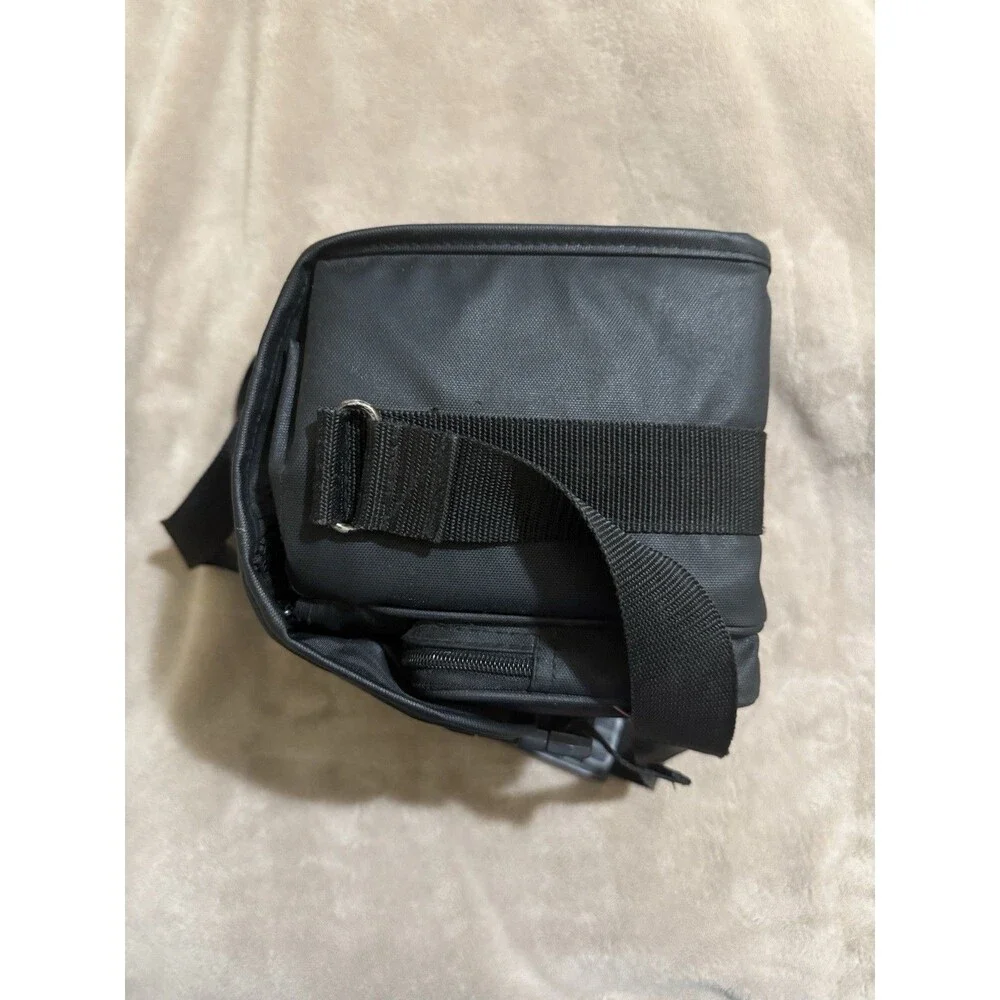 Vintage Canon Camera Bag Black Mid Size w/Red Accent Stripe - Film or Digital